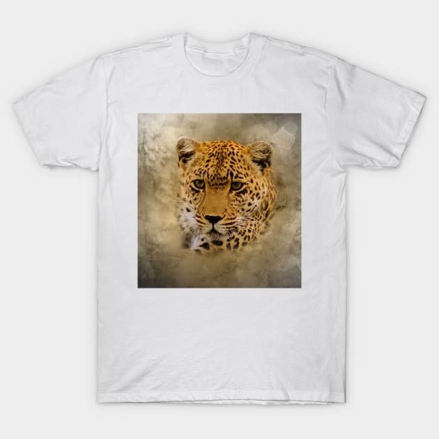 Leopard portrait T-Shirt by Guardi